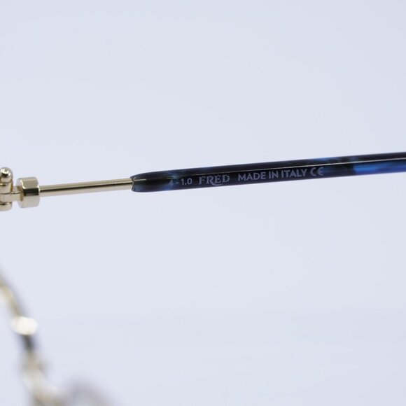 Fred FG50017U 030 Eyeglasses Gold 58mm Rectangle Frame - Picture 7 of 10